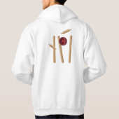 Kogels en pompen, van cricket, hoodie (Achterkant)