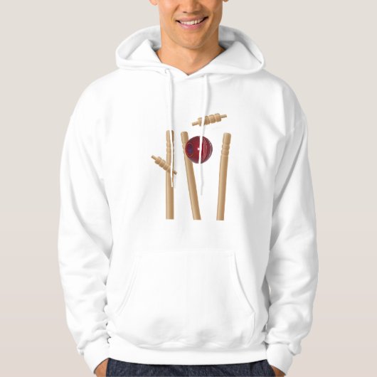 Kogels en pompen, van cricket, hoodie (Voorkant)