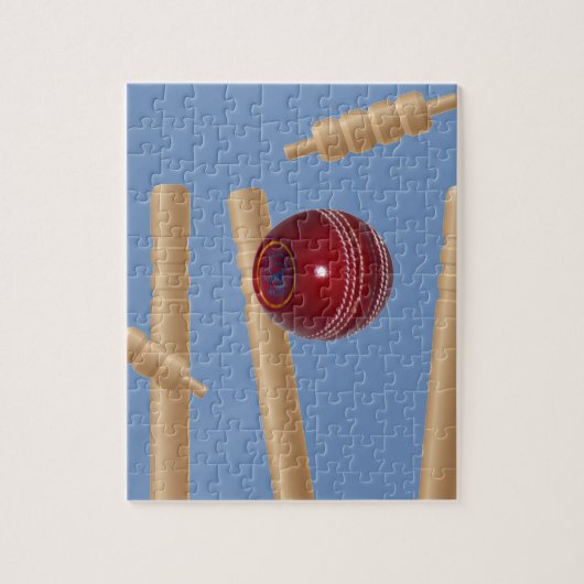 Kogels en pompen, van cricket, legpuzzel (Verticaal)
