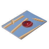 Kogels en pompen, van cricket, notitieboek (Linkerzijde)