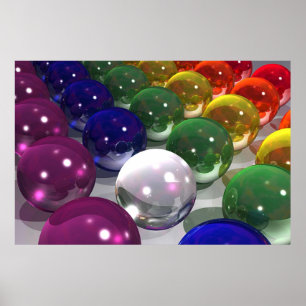 Kogels op licht poster