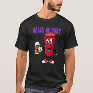 Kogels van bont en tong Drink speldenrenker T-shirt