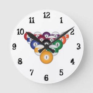 Kogels: Wandklok Ronde Klok