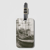 Kogelschip pirate schepen Nautical Sailing Vessels Bagagelabel (Voorkant (verticaal))