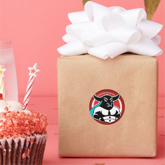 kogelslot ronde sticker (Feest)