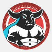 kogelslot ronde sticker (Voorkant)