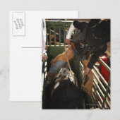 Kogelsnoer op de stier in de schil briefkaart (Voorkant / Achterkant)