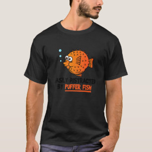 Kogelvis gemakkelijk afgeleid door kogelvis t-shirt
