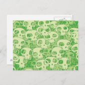 Kogelwollen schedels briefkaart (Voorkant / Achterkant)