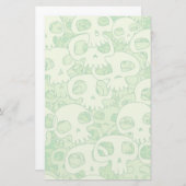 Kogelwollen schedels briefpapier (Voorkant / Achterkant)