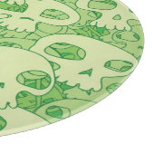 Kogelwollen schedels snijplank (Hoek)