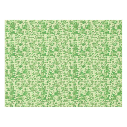 Kogelwollen schedels tafelkleed (Voorkant (Horizontaal))