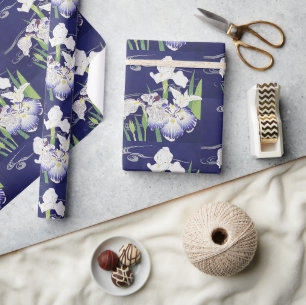 Kogyo Tsukioka Irises, Japanse bloemkunst Cadeaupapier