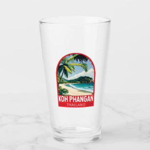 Koh Phangan Thailand Travel Art Embleem Glas