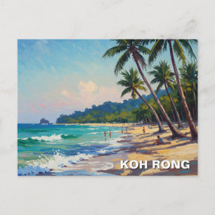 Koh Rong Cambodja Reizen Briefkaart