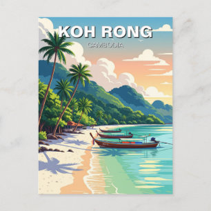 Koh Rong Cambodja Reizen Briefkaart