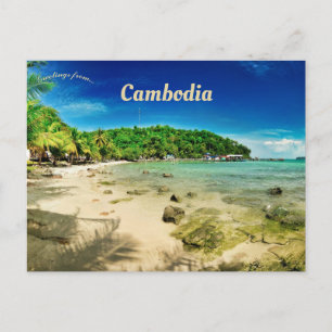 Koh Rong Sanloem Preah Sihanouk Cambodja Briefkaart