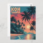 Koh Samui vintage Briefkaart (Voorkant / Achterkant)