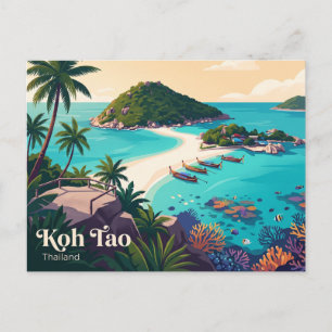Koh Tao Thailand Briefkaart