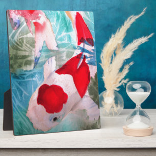 Kohaku Koi 2 Japanse waterverf Fotoplaat