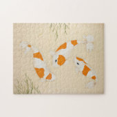 Kohaku Koi Carp Painting Legpuzzel (Horizontaal)