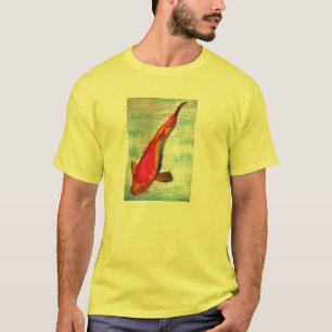 Kohaku Koi Japanse vis watercolor kunst T-shirt