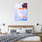 Kohaku koi Japanse visreisposter Japan Canvas Afdruk (Insitu (Slaapkamer))