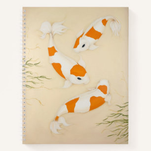 Kohaku Koi Karper Vissen Art Print Notitieboek