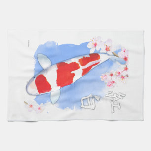 Kohaku Koi Theedoek