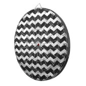 Kohl Black Chevron Pattern Dartbord (Voorkant Rechts)