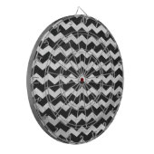 Kohl Black Chevron Pattern Dartbord (Voorkant Links)