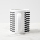Kohl Black Chevron Pattern Jumbo Beker (Achterkant)