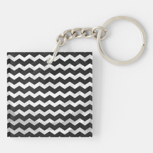 Kohl Black Chevron Pattern Sleutelhanger (Achterkant)