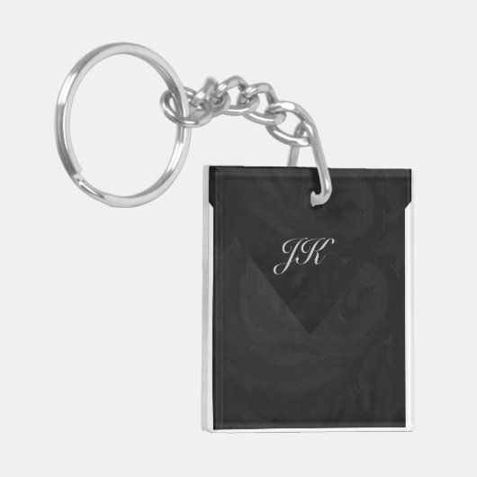 Kohl Black Monogram persoonlijk Sleutelhanger (Voorkant Links)