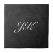 Kohl Black Monogram persoonlijk Tegeltje (Voorkant)
