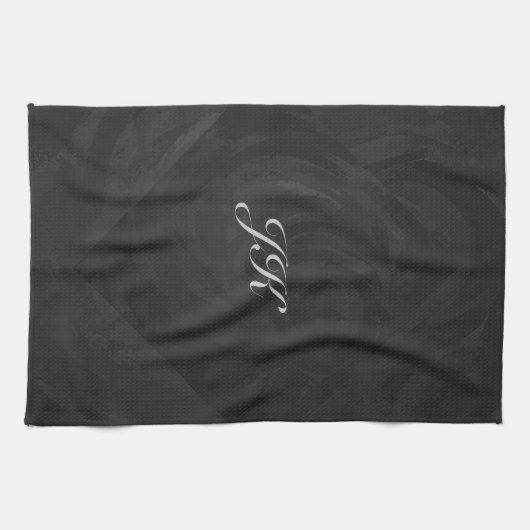Kohl Black Monogram persoonlijk Theedoek (Horizontaal)