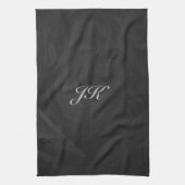 Kohl Black Monogram persoonlijk Theedoek (Verticaal)