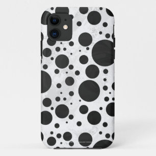 Kohl Black Polka Dot Pattern iPhone 11 Hoesje