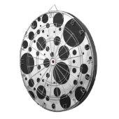 Kohl Black Polka Dot Pattern Dartbord (Voorkant Rechts)