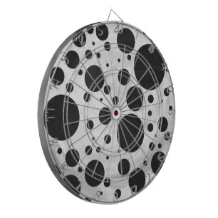 Kohl Black Polka Dot Pattern Dartbord