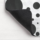 Kohl Black Polka Dot Pattern Muismat (Hoek)