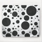 Kohl Black Polka Dot Pattern Muismat (Voorkant)