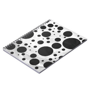 Kohl Black Polka Dot Pattern Notitieboek