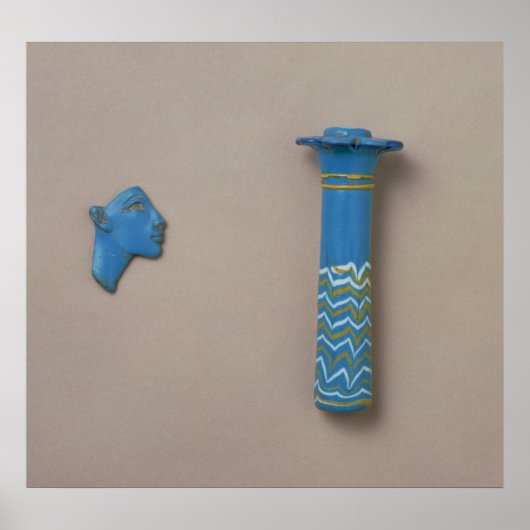 Kohl-kolf en inktfragment van de palmkolom poster (Voorkant)