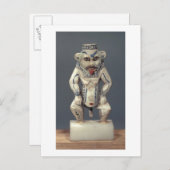 Kohl Pot, met de afbeelding van de Egyptische huis Briefkaart (Voorkant / Achterkant)