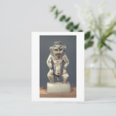 Kohl Pot, met de afbeelding van de Egyptische huis Briefkaart (Staand voorkant)