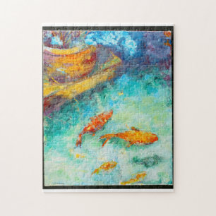 Koi Art puzzle Legpuzzel