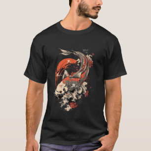 Koi Aziatische Karper Japanse Koi Karper Vis Nishi T-shirt