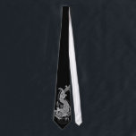 Koi B&W Cravate<br><div class="desc">Koi sur la cravate noire.</div>