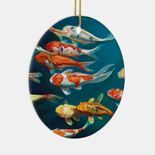 Koi Ballet - Keramisch Ornament (Rechts)